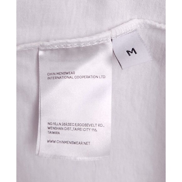 Chin Menswear Love Intl. T-Shirt Size M Mens White Nwt $105 - Picture 10 of 14